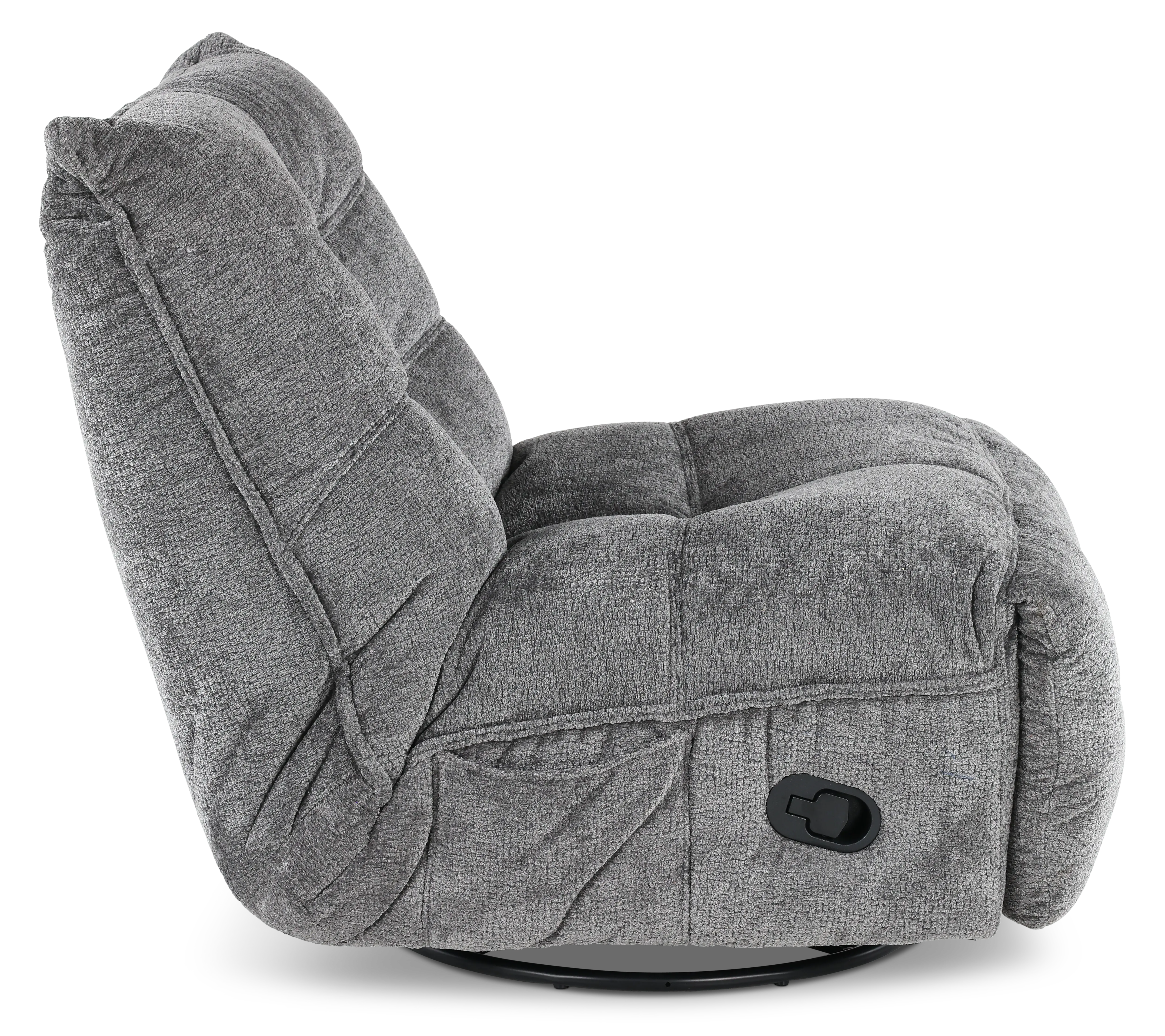 Vienna Graphite Swivel Glider Recliner-7