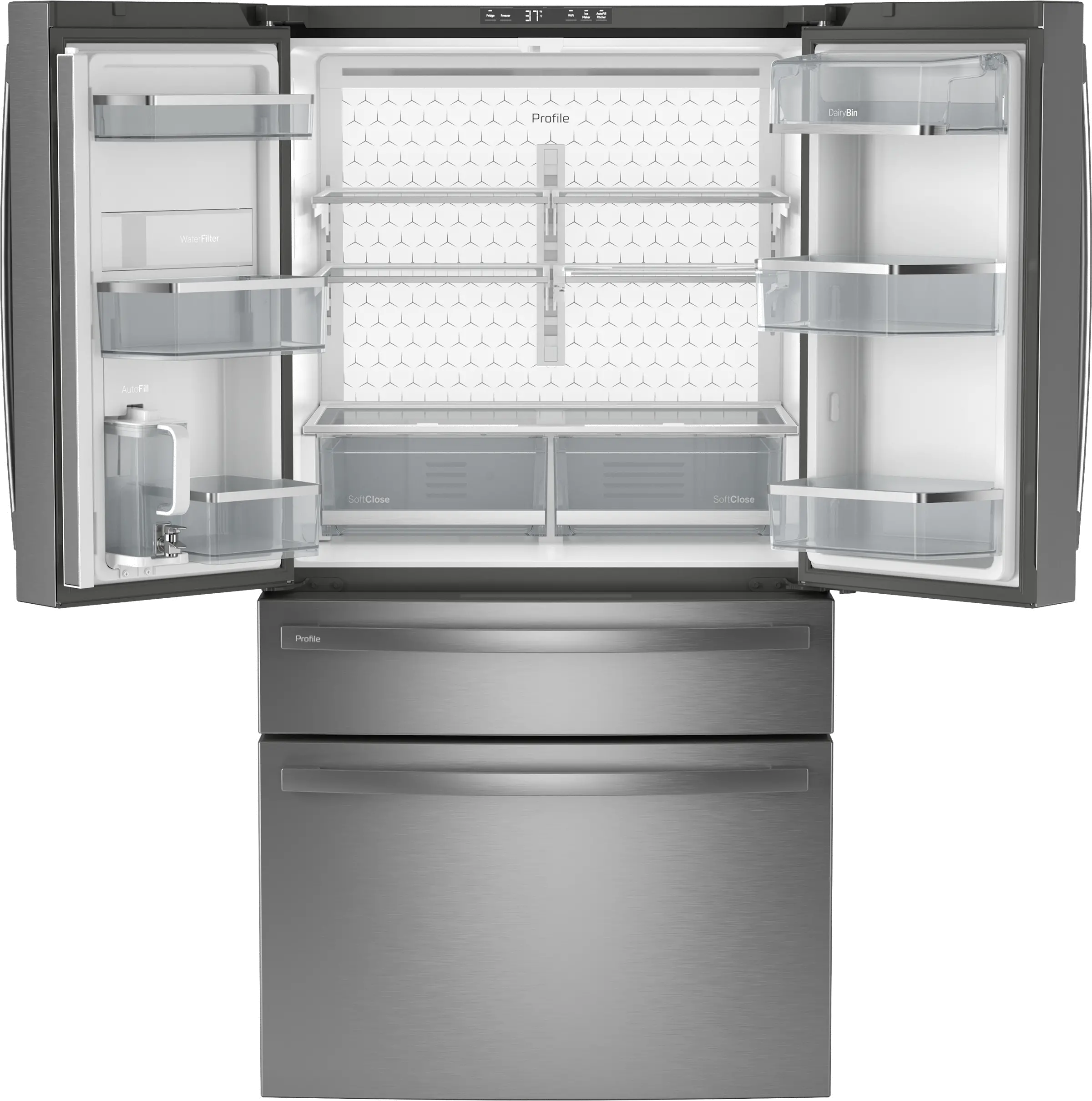 PGE29BYTFS GE Profile 28.7 Cu Ft French Door Refrigerator - Stainless Steel-3