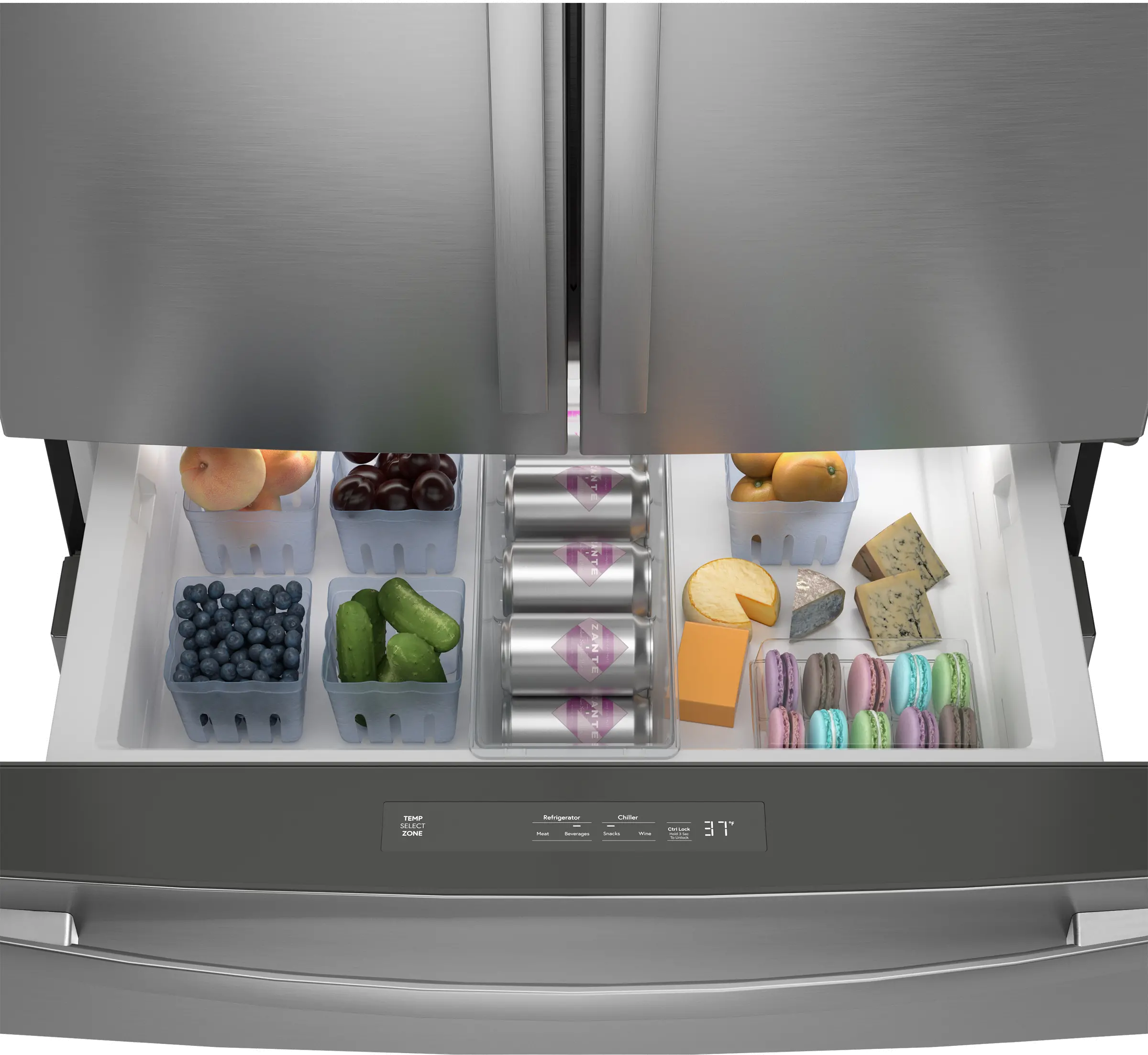 PGE29BYTFS GE Profile 28.7 Cu Ft French Door Refrigerator - Stainless Steel-5