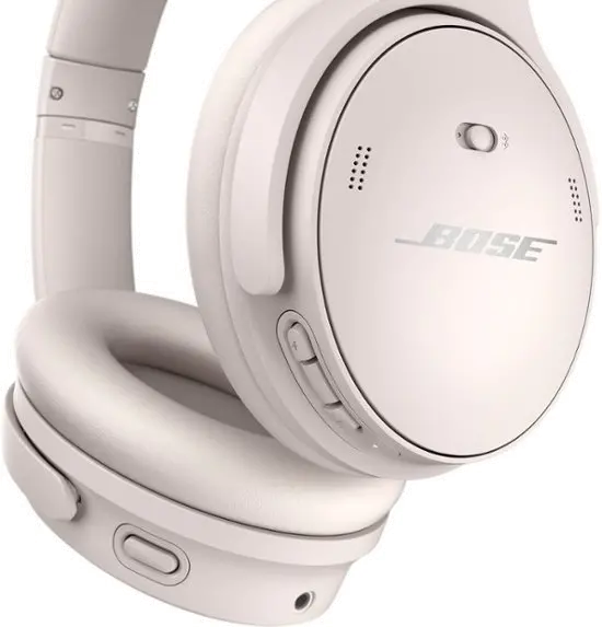 884367-0200 Bose QuietComfort 45 Wireless Noise Cancelling Headphones - White Smoke-4