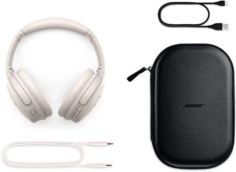Bose QuietComfort 45 Wireless Noise Cancelling Headphones - White