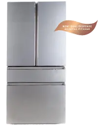 CGE29DM5TS5 GE Cafe 28.7 Cu Ft 4-Door French Door Refrigerator - Platinum Glass