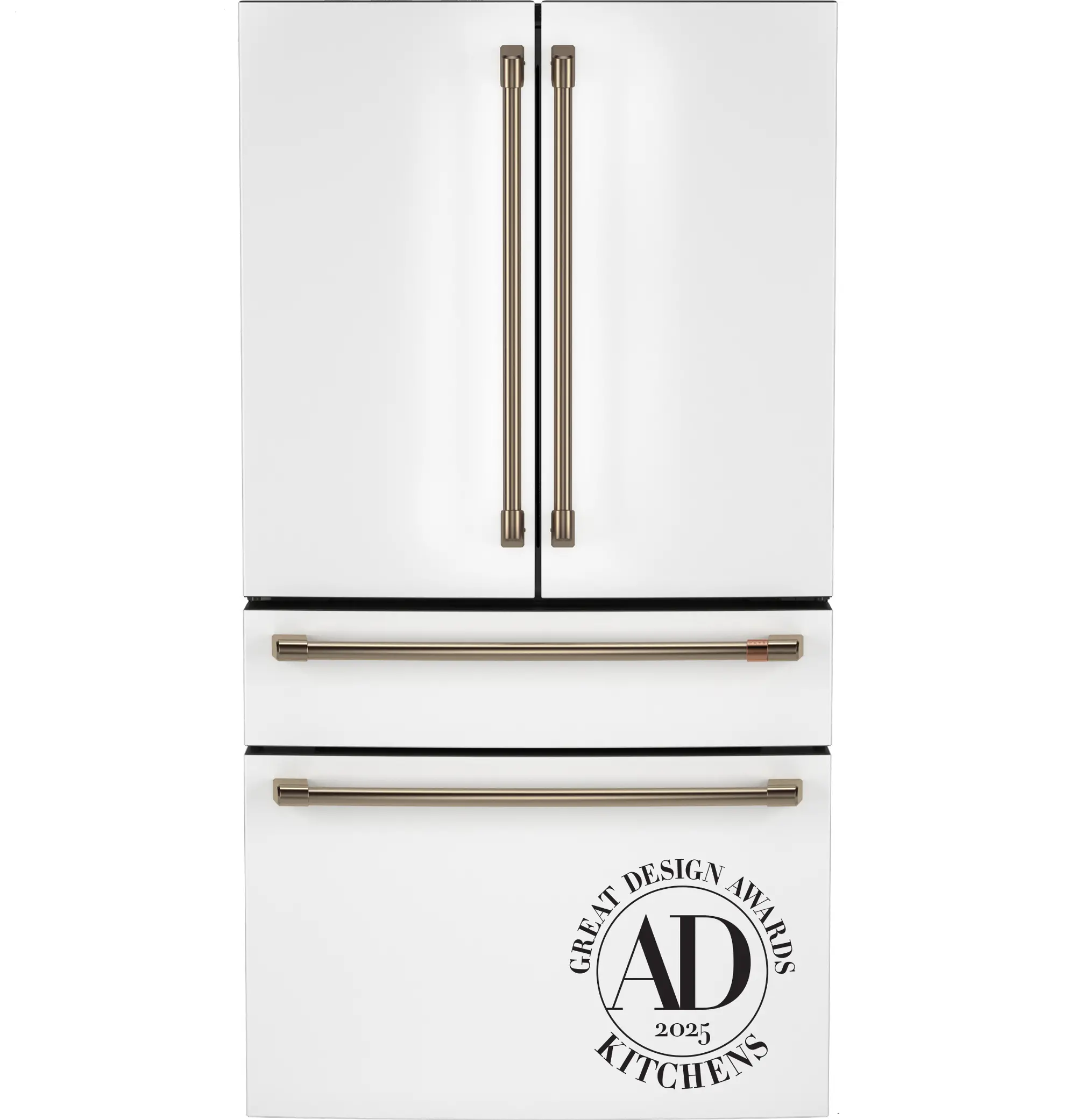 GE Cafe 28.7 Cu Ft 4-Door French Door Refrigerator - Matte White
