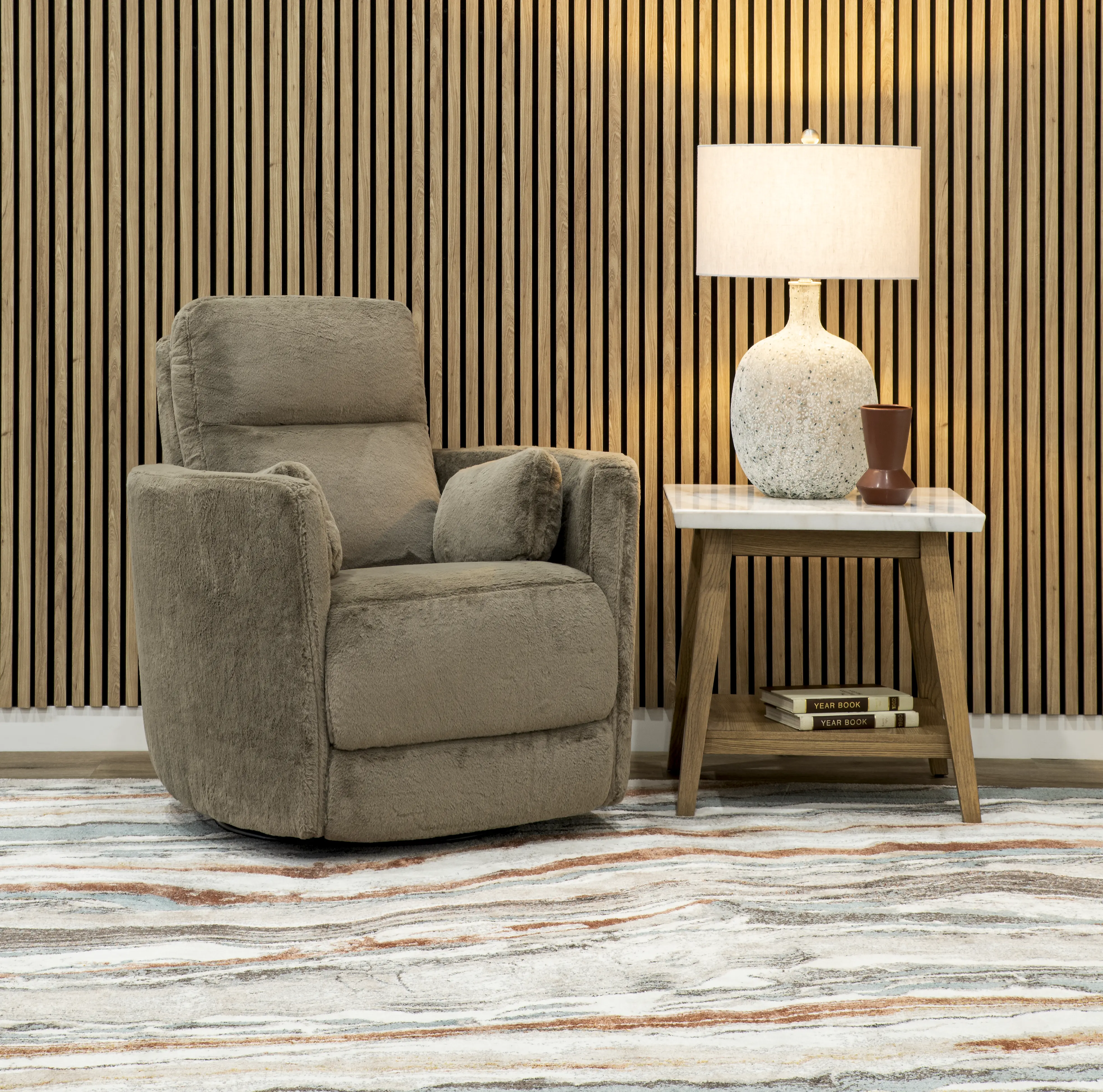 Amelia Brown Swivel Recliner-2