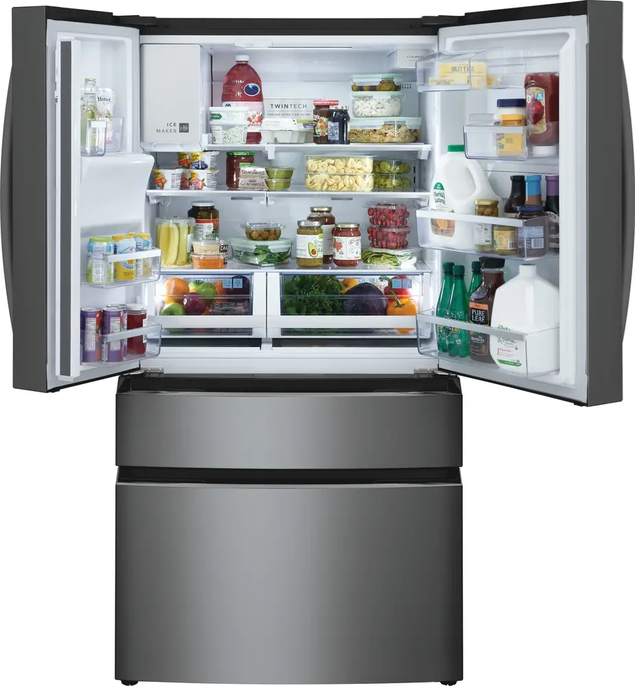 GRMC2273CD Frigidaire Gallery 21.5 Cu Ft French Door Refrigerator - Counter Depth Black Stainless Steel-1