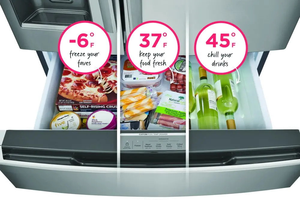 GRMC2273CD Frigidaire Gallery 21.5 Cu Ft French Door Refrigerator - Counter Depth Black Stainless Steel-6