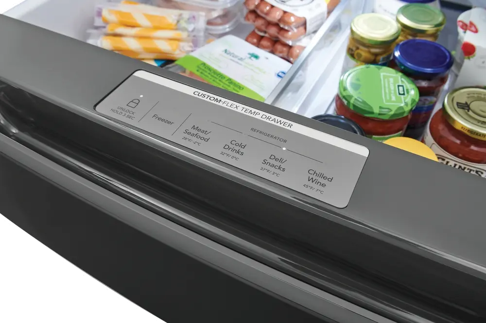 GRMC2273CD Frigidaire Gallery 21.5 Cu Ft French Door Refrigerator - Counter Depth Black Stainless Steel-8