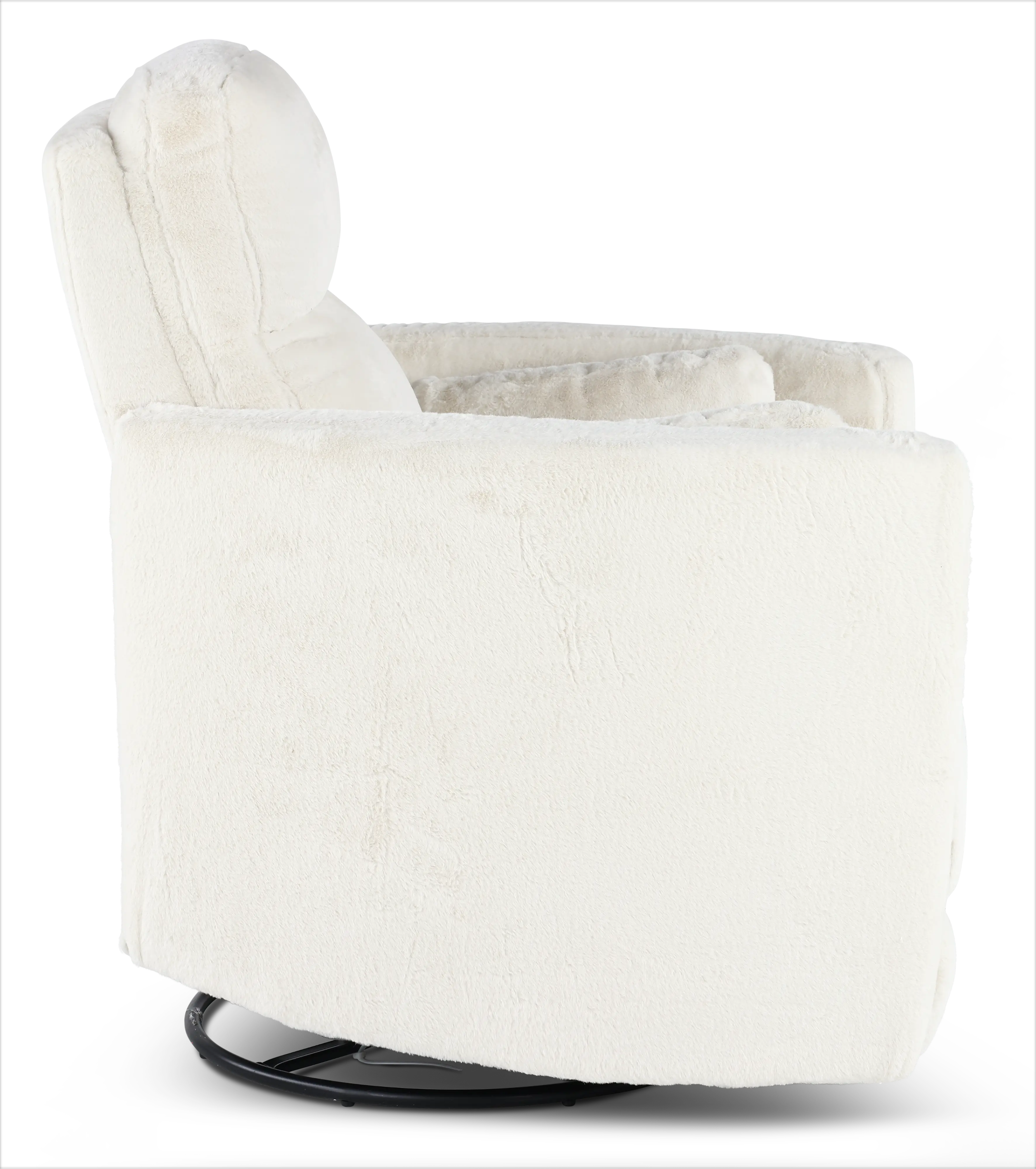 Amelia White Swivel Recliner-7