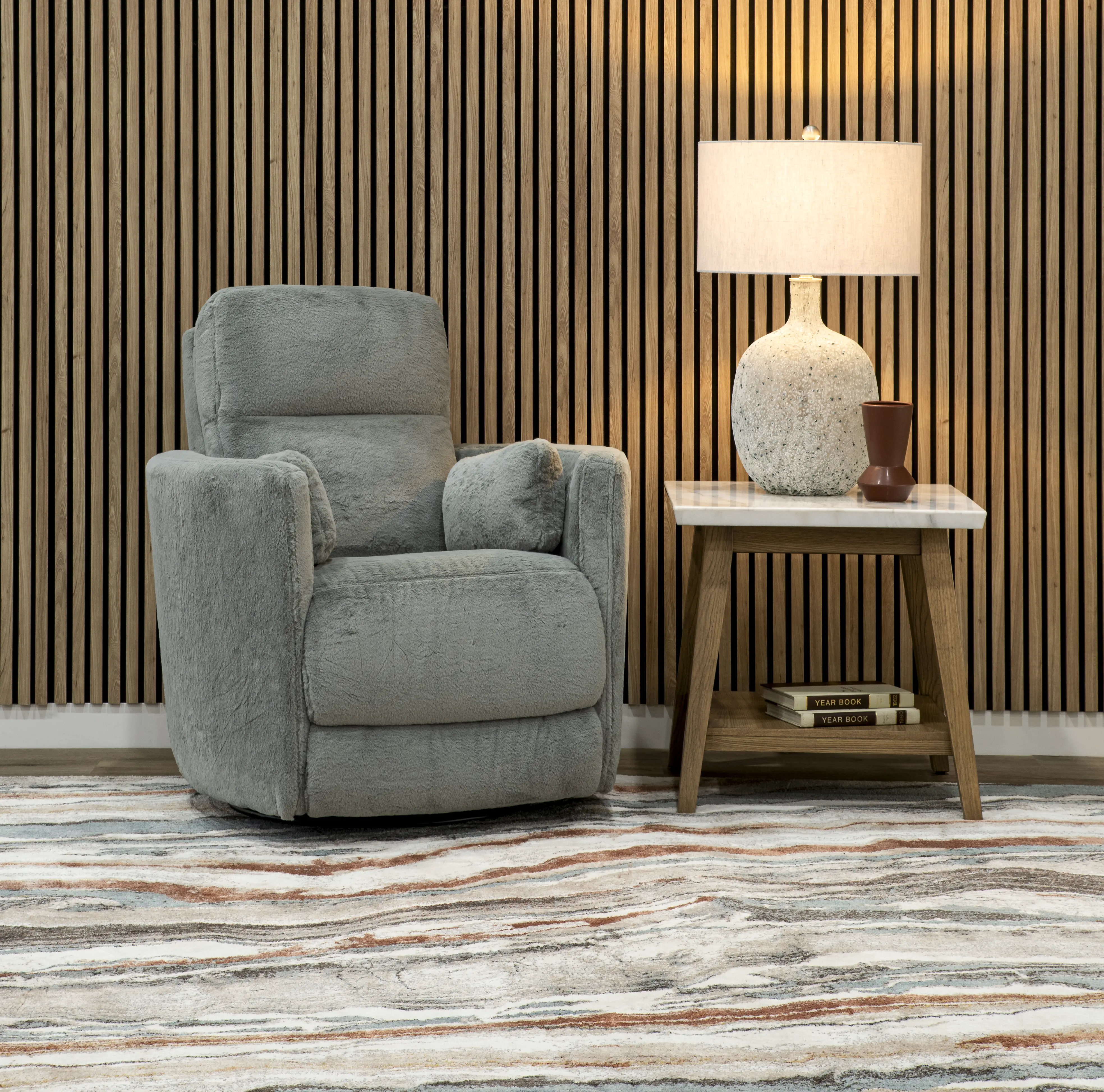 Amelia Gray Swivel Recliner-2