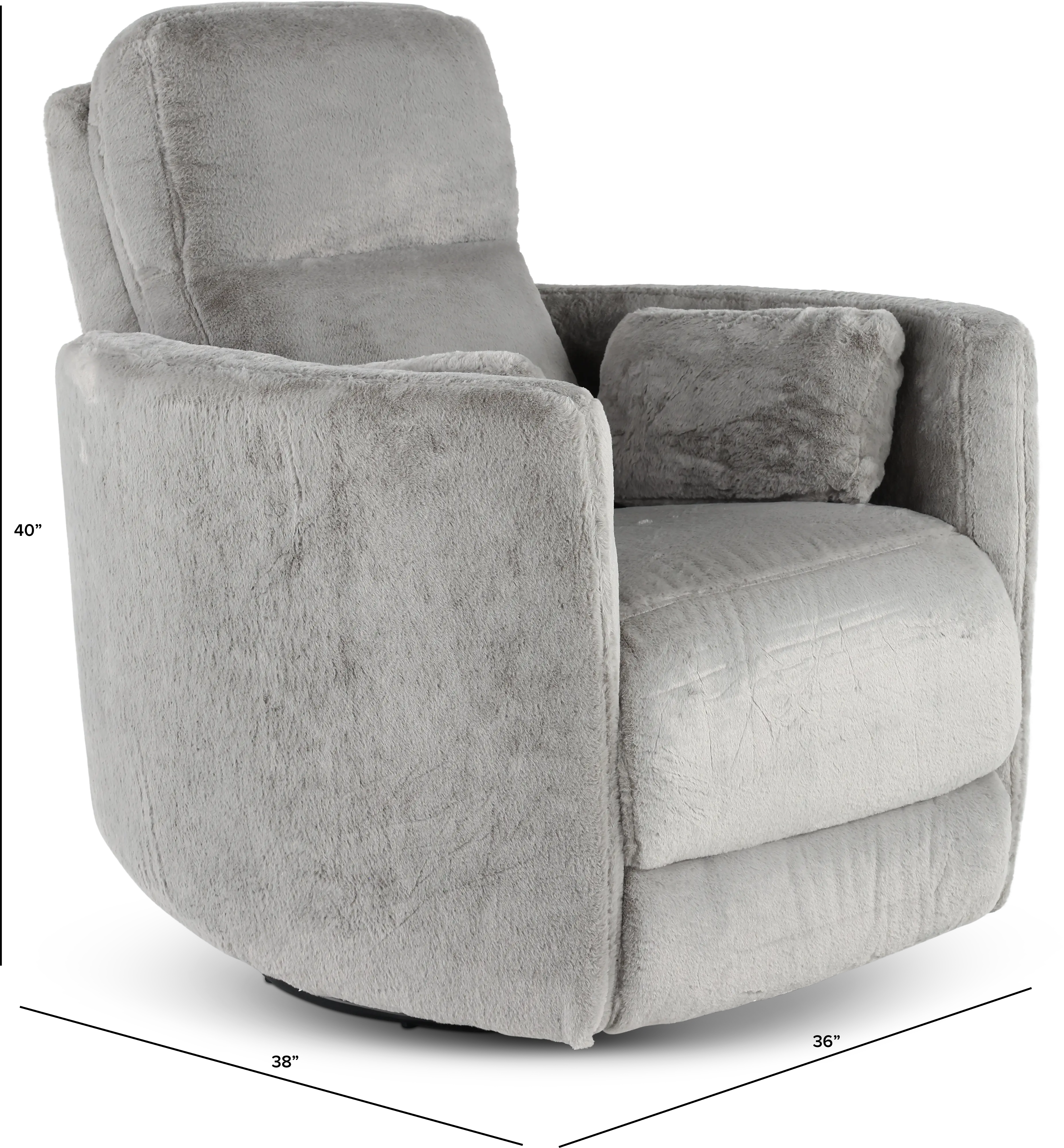 Amelia Gray Swivel Recliner-3