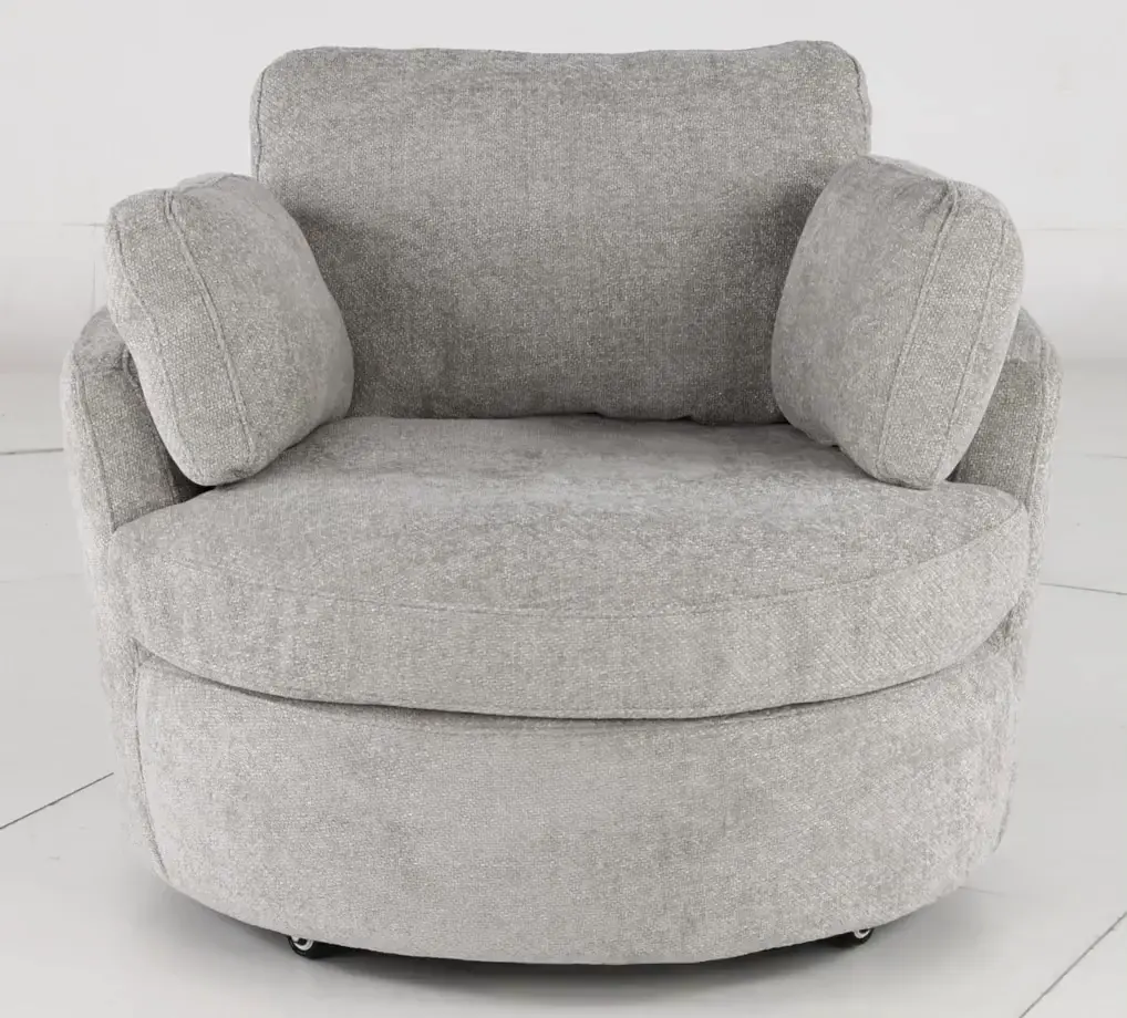 Slider Silver Swivel Barrel Chair-5