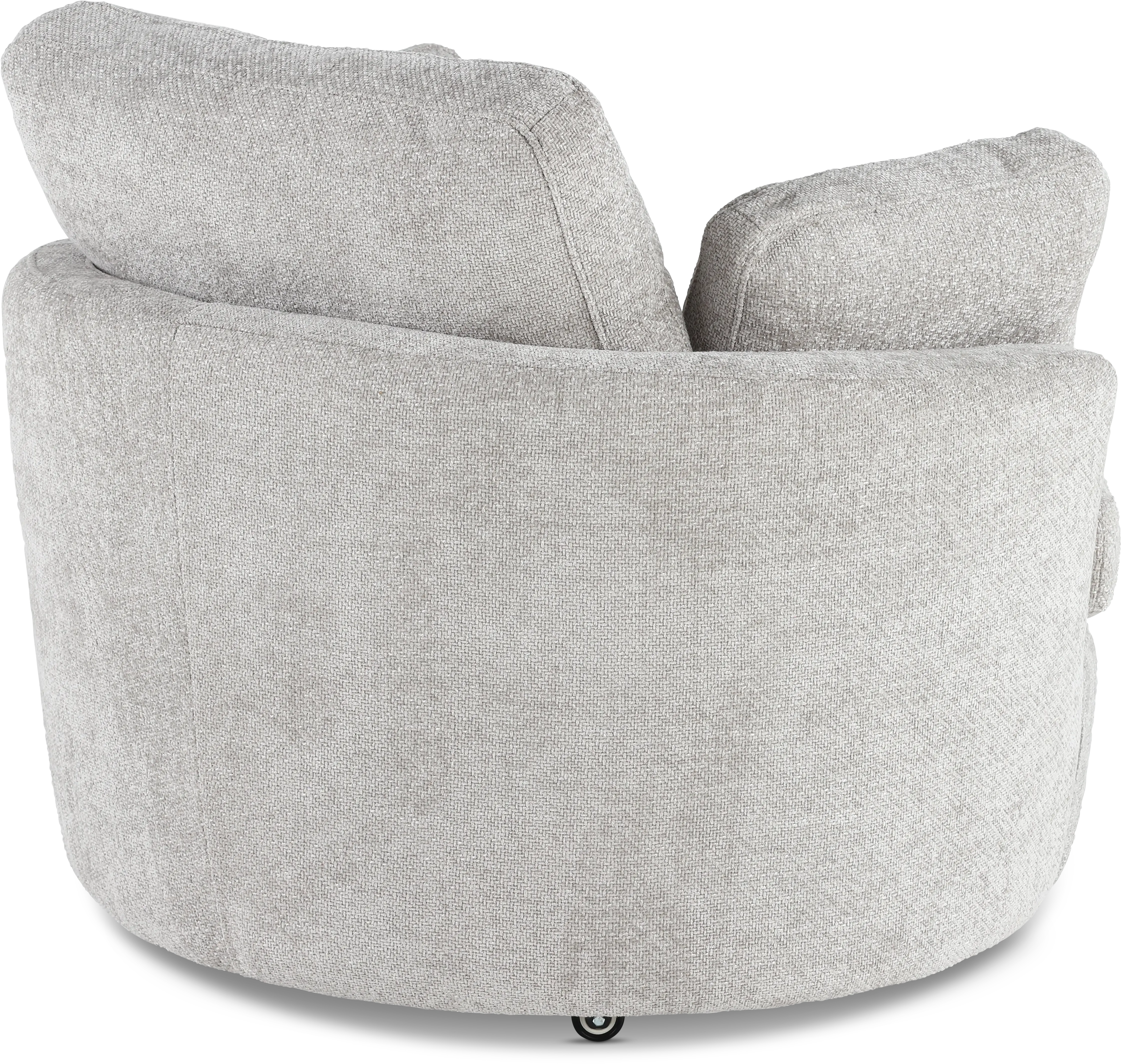 Slider Silver Swivel Barrel Chair-7