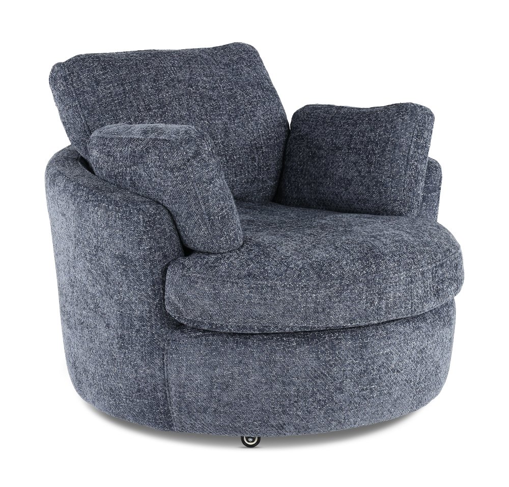 Slider Azure Swivel Barrel Chair