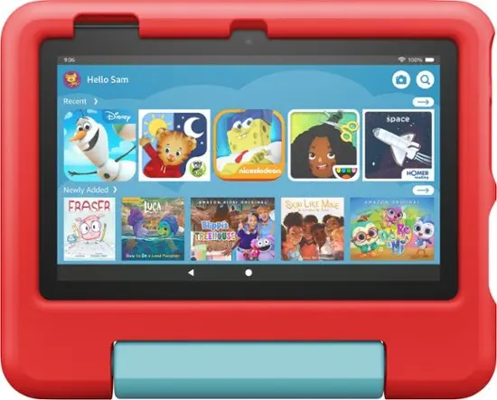B0BL8T7R1T,FIRE 7 RED Amazon Fire 7 Kids 7  Tablet With Wi-Fi 16 GB - Red-2