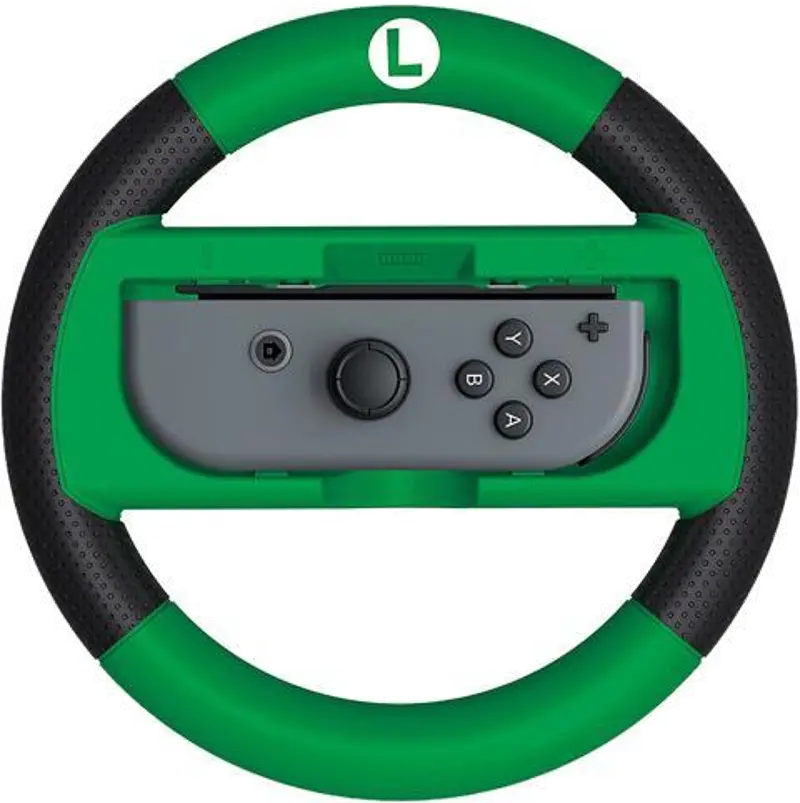 Hori Nintendo Switch Deluxe Wheel Attachment - Mario Kart 8 Deluxe - Luigi