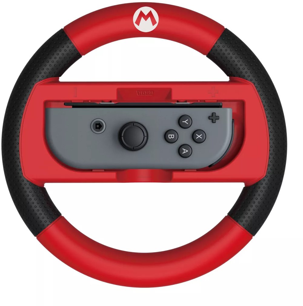 Hori Nintendo Switch Deluxe Wheel Attachment - Mario Kart 8 Deluxe - Mario