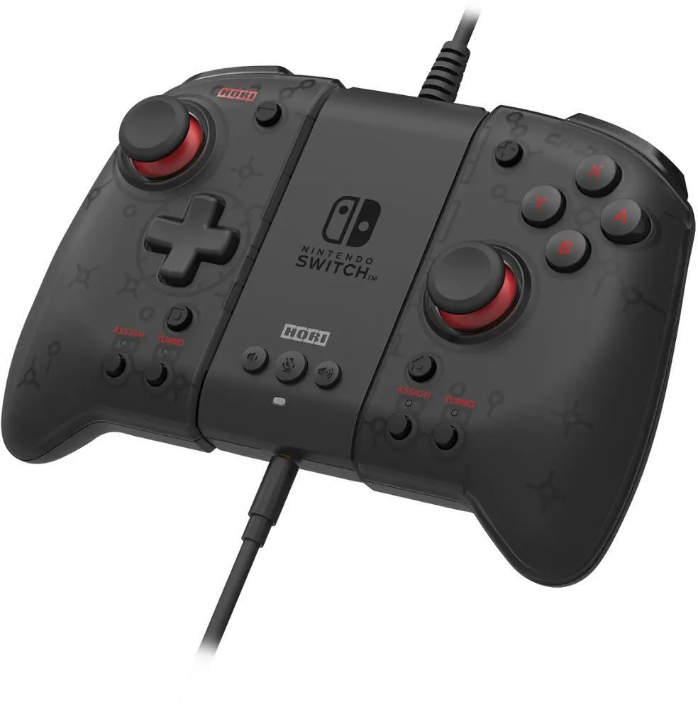 NSW-371U Hori Split Pad Pro Attachment Set for Nintendo Switch - Black-6