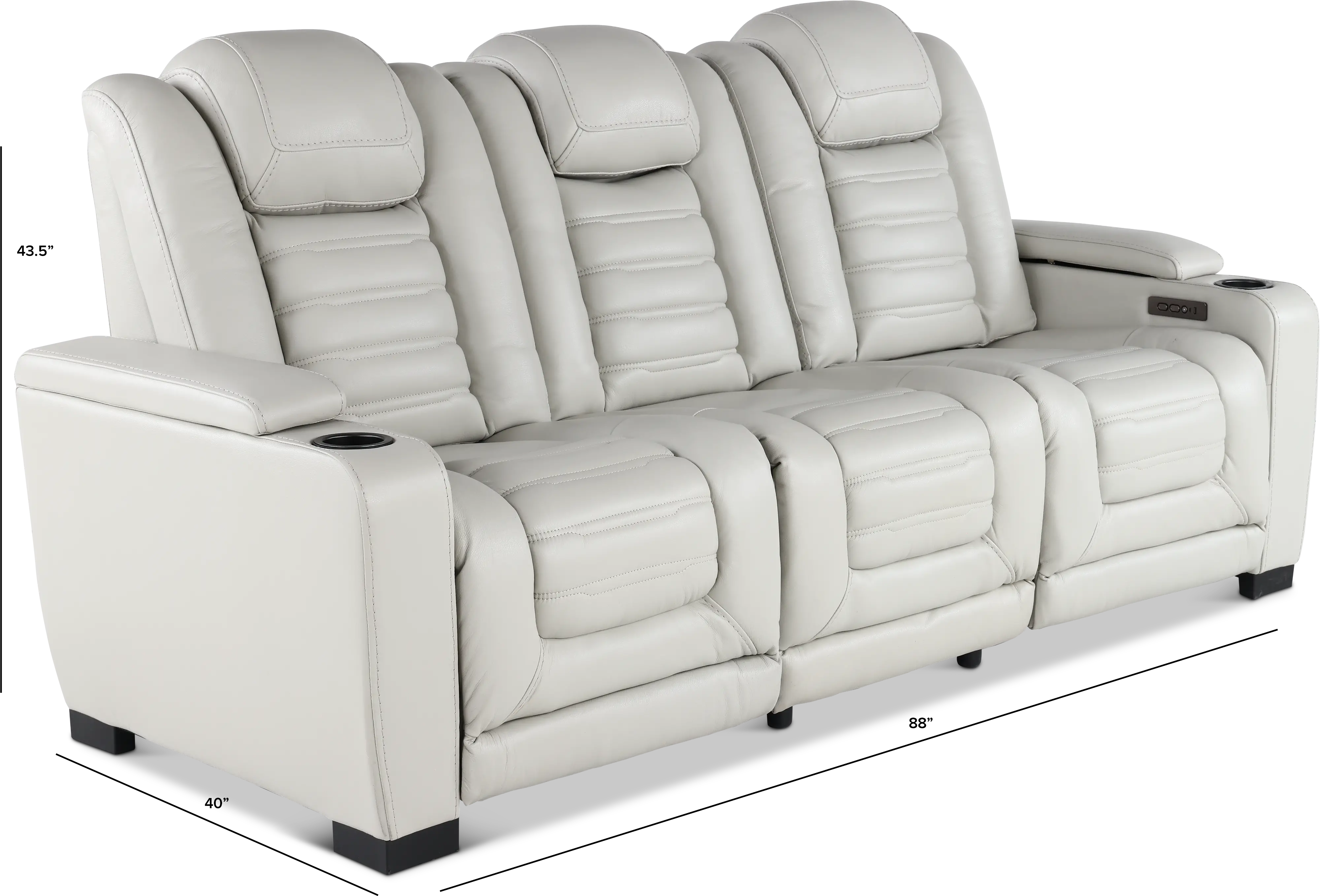 Transformer Fog 3 Piece Power Reclining Sofa-3