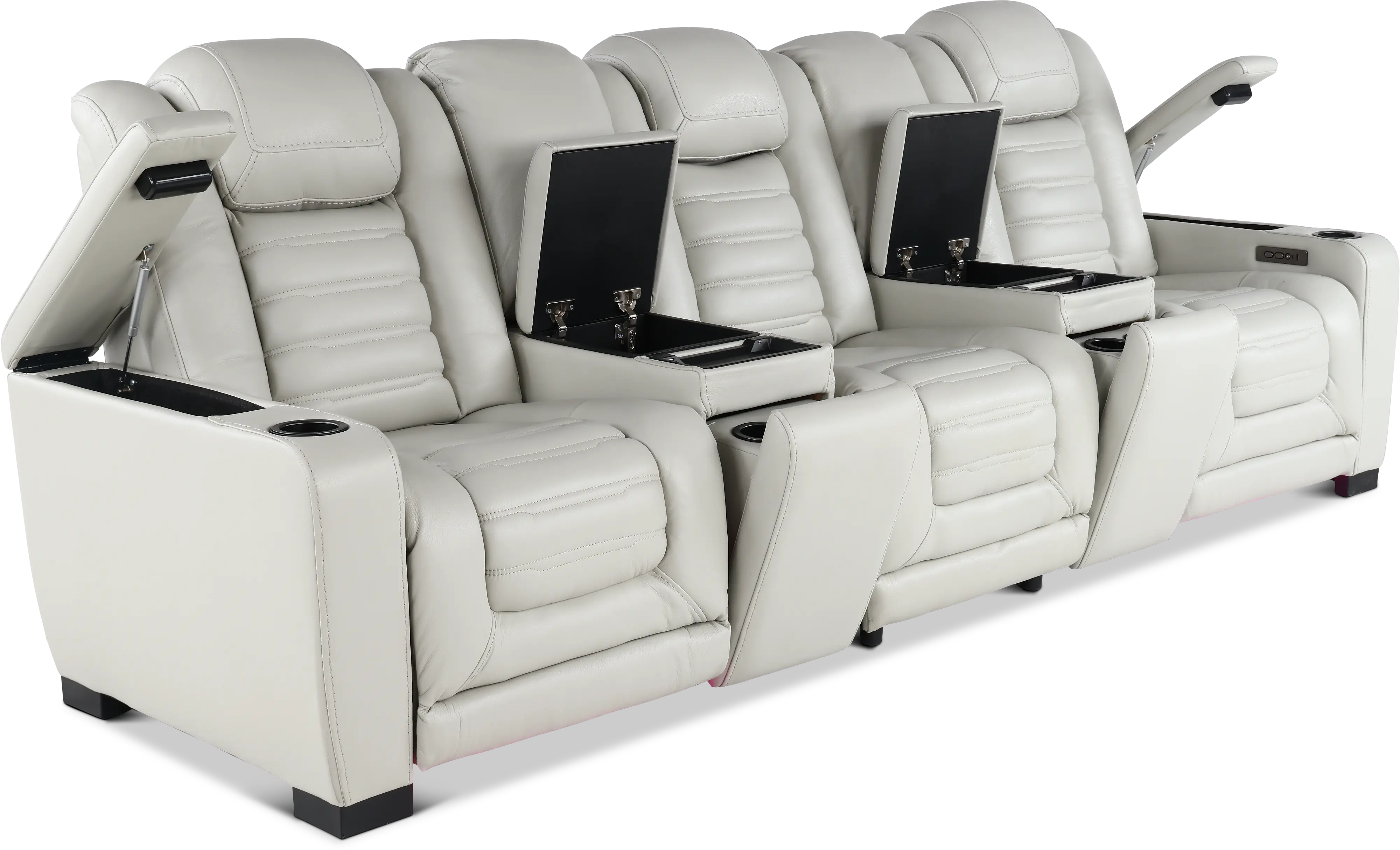 Transformer Fog 5 Piece Power Reclining Home Theater Seating-7