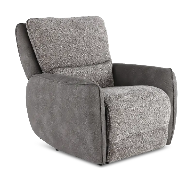 Buffy Brown & Charcoal Power Recliner