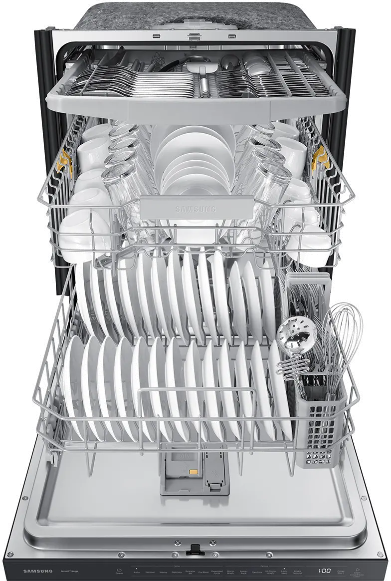 DW80CG5450MT Samsung Bespoke Top Control Dishwasher with StormWash™ - Matte Black-8
