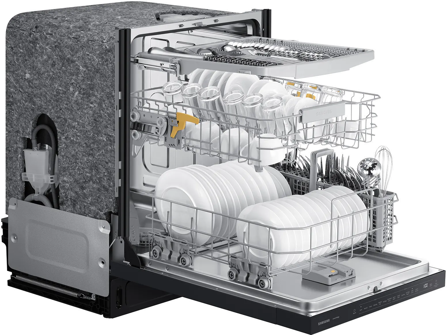 DW80CG5450MT Samsung Bespoke Top Control Dishwasher with StormWash™ - Matte Black-9