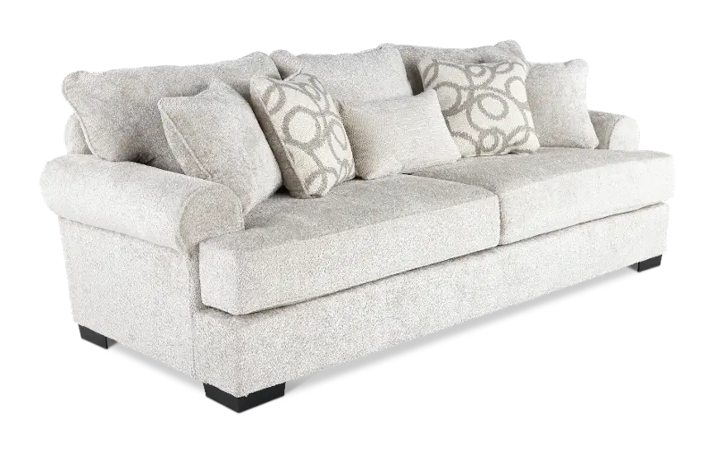 Camero Light Gray Chenille Sofa