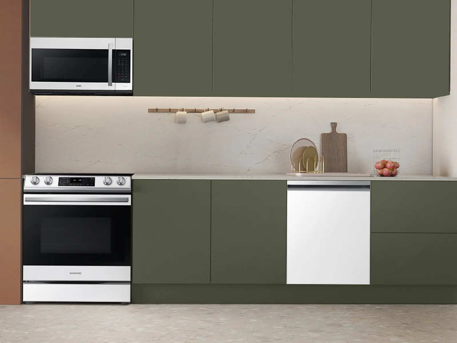 DW80CB545012 Samsung Bespoke Top Control Dishwasher with StormWash™ - White Glass-2