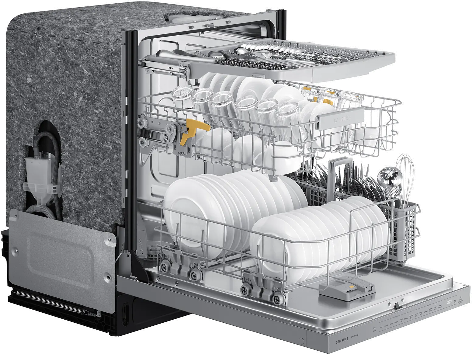 DW80CB545012 Samsung Bespoke Top Control Dishwasher with StormWash™ - White Glass-9