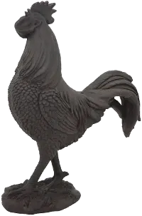 Black Rooster Figurine