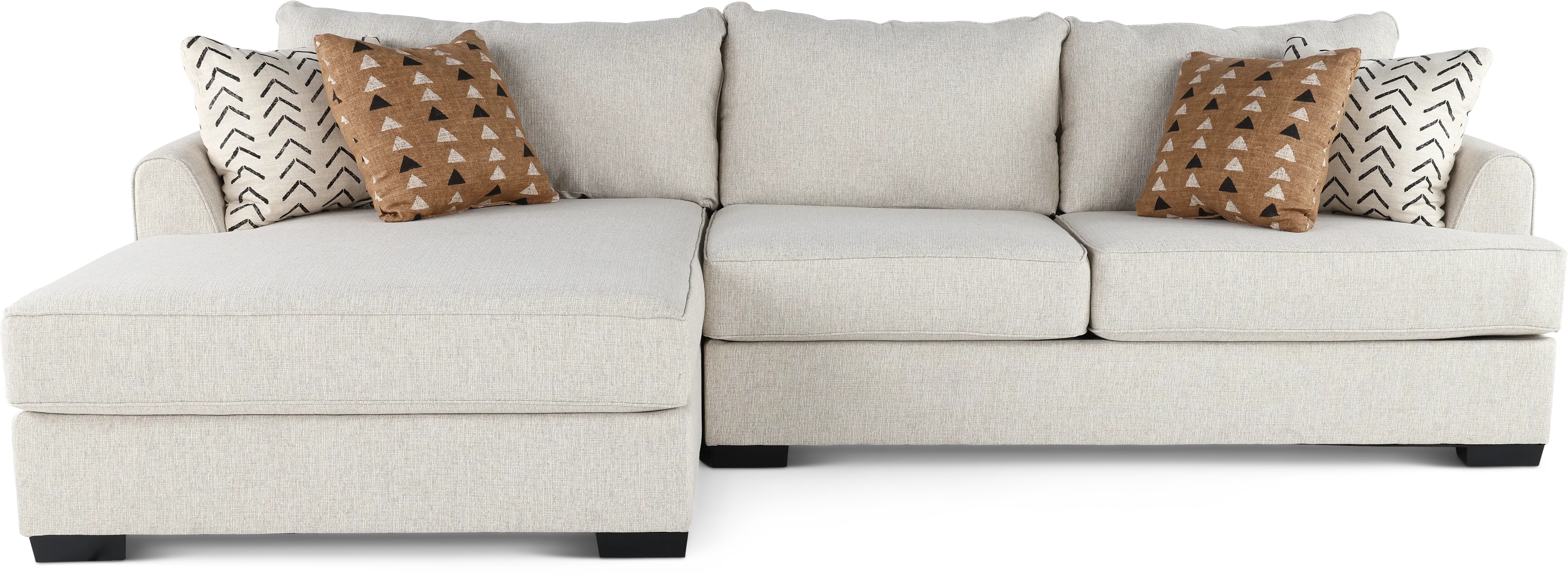 2PC/DAHLIA Dahlia Stone Gray 2 Piece Sectional-1