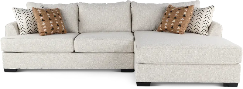 Dahlia Stone Gray 2 Piece Sectional