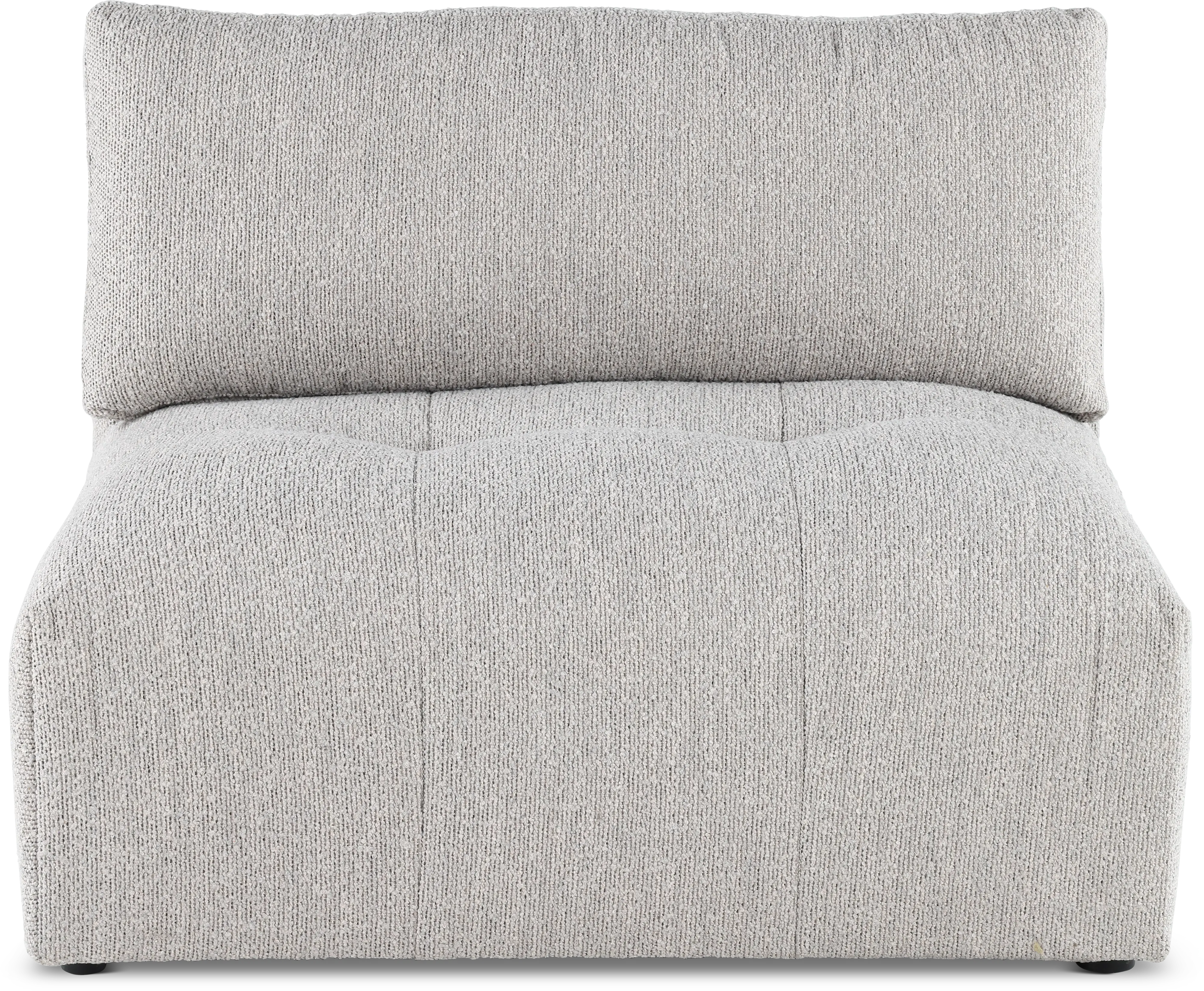 Preston Pearl White Modular Armless Chair-3