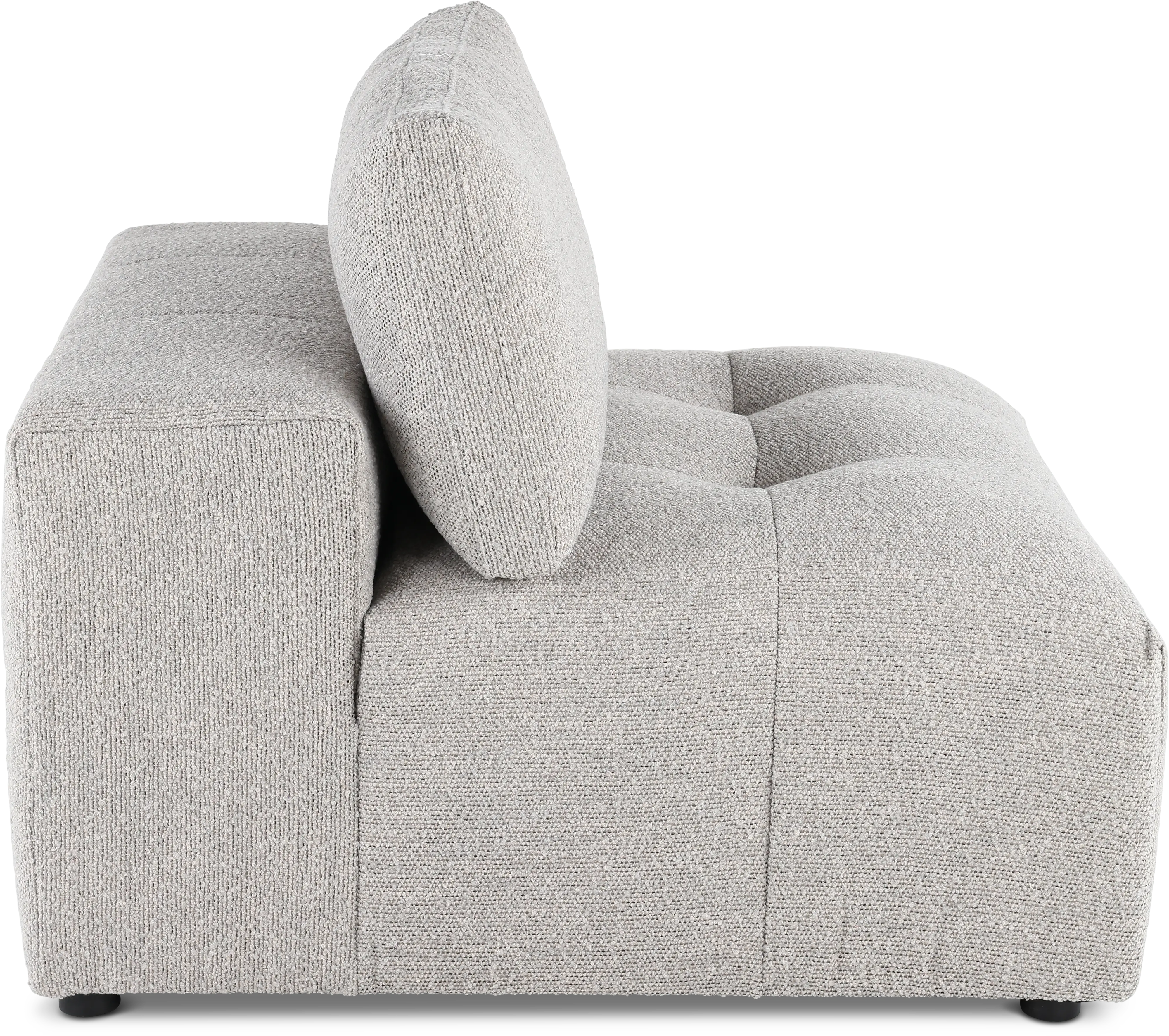 Preston Pearl White Modular Armless Chair-5