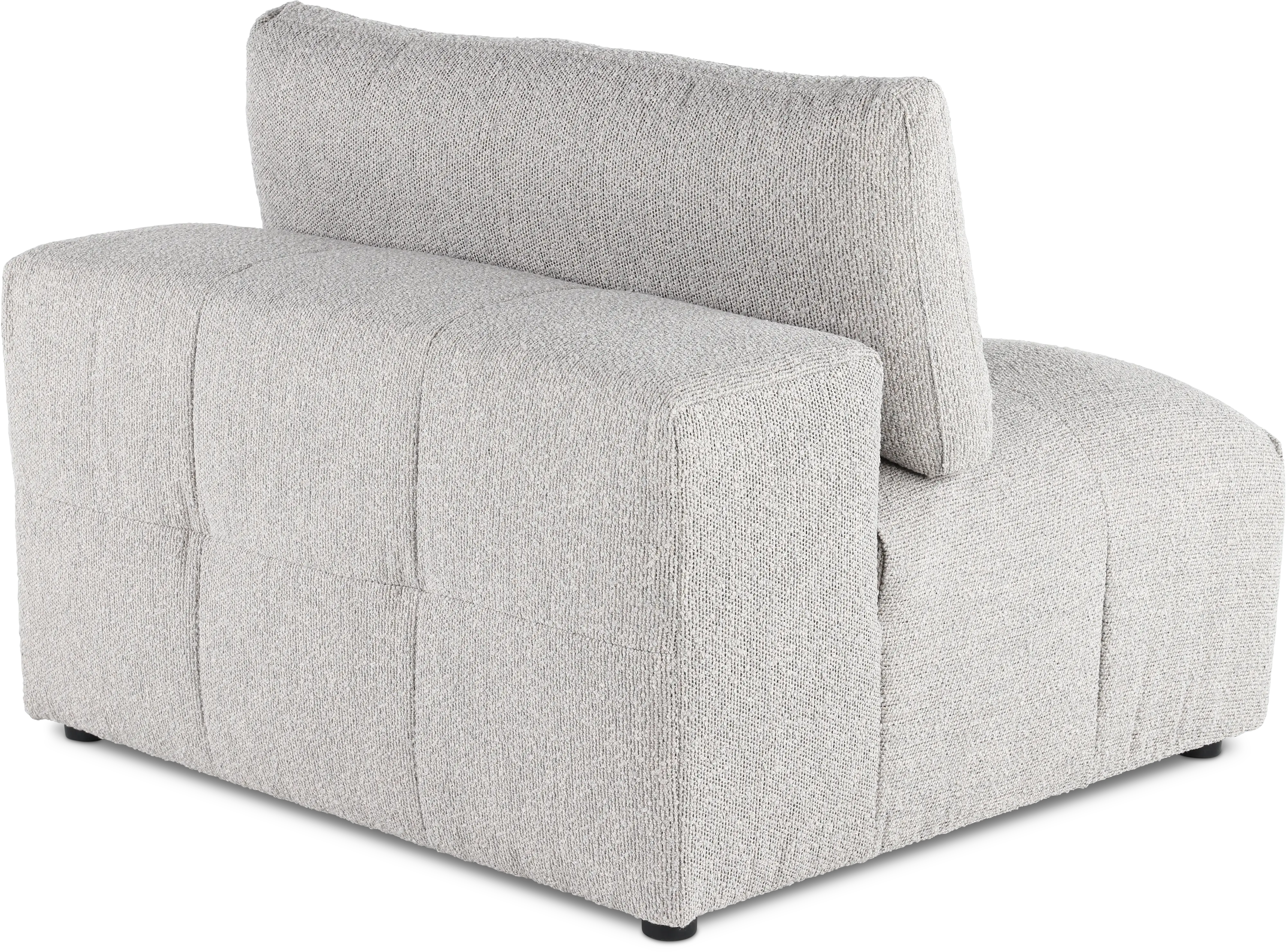 Preston Pearl White Modular Armless Chair-6