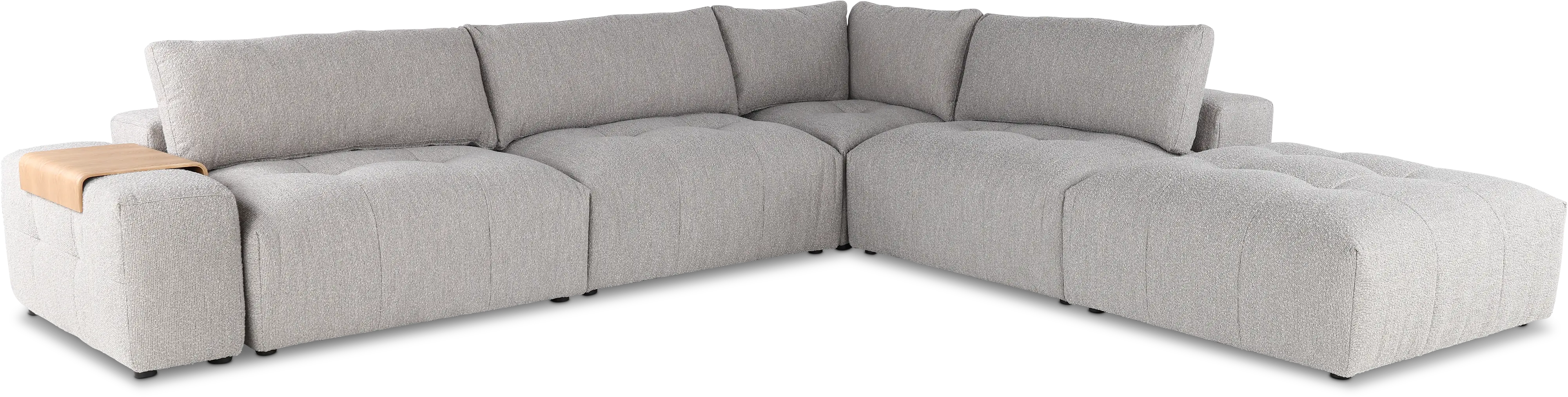 Preston Gray Modular 6 Piece Sectional-1