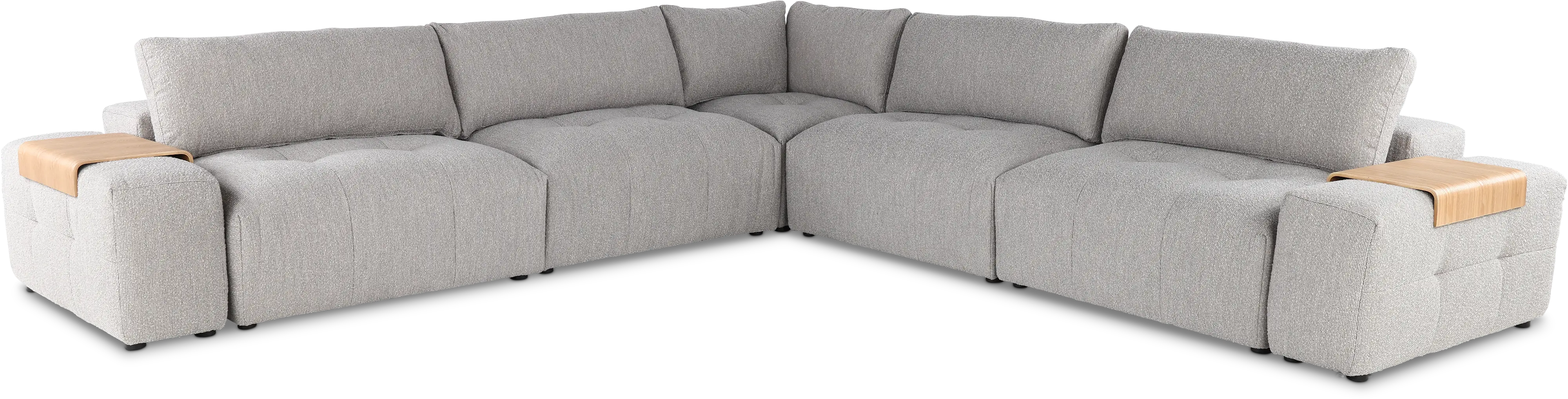 Preston Gray Modular 7 Piece Sectional-1