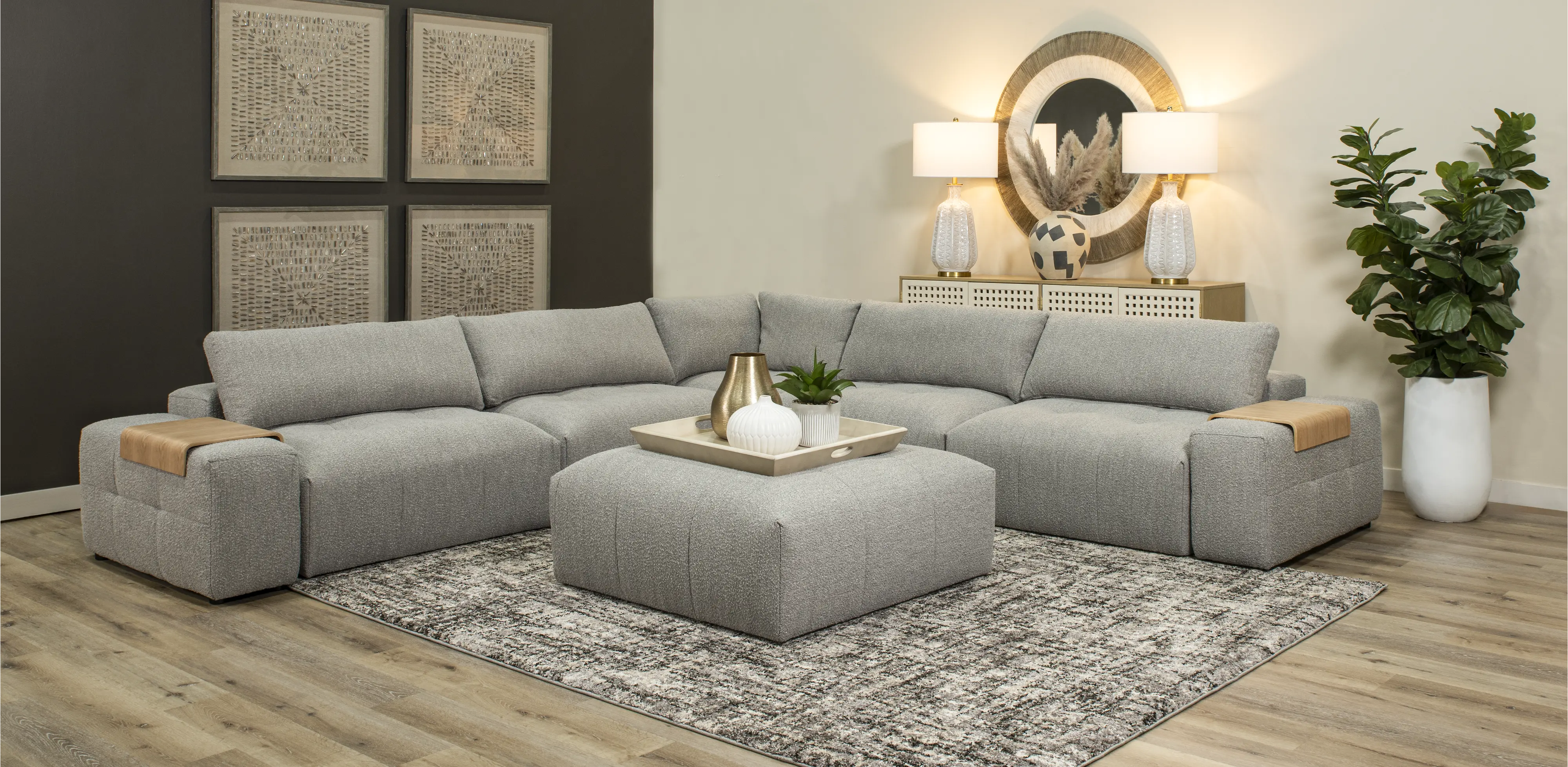 Preston Gray Modular 7 Piece Sectional-2