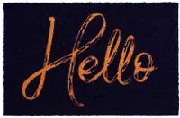 104751729 Canty Hello Black Doormat