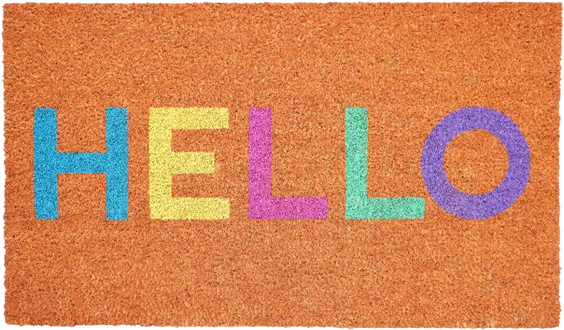 Pastel Hello Doormat