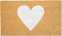 106761729 White Heart Doormat