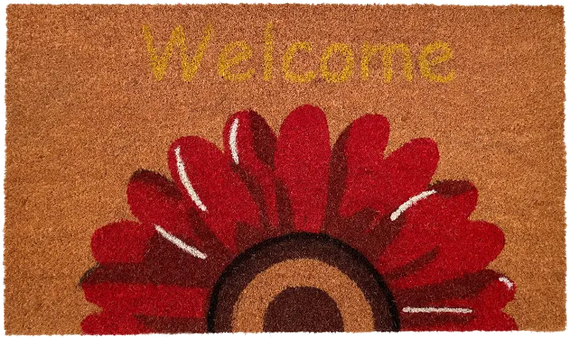 Sunflower Welcome Doormat