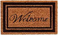 152961830WELC Black Border Welcome Doormat
