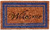 152971830WELC Blue Border Welcome Doormat