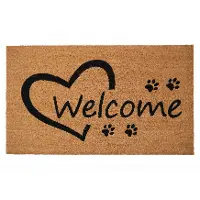 103351729 Open Heart Paws Doormat