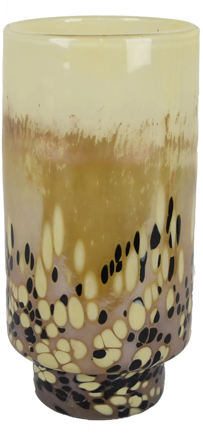 Zell Glass Cream 12.75 Inch Vase