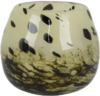 Zell Cream 5.75 Inch Glass Vase