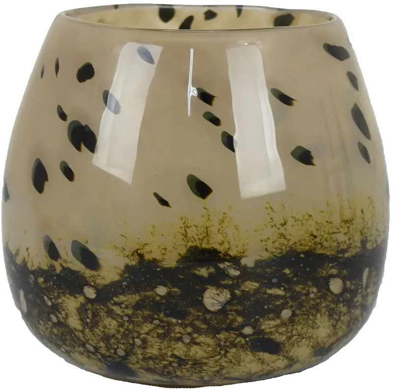 Zell Cream 9 Inch Glass Vase