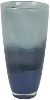 18  Blue Glass Vase