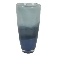 18  Blue Glass Vase